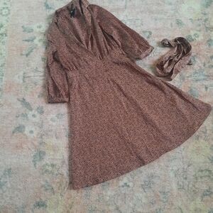 H&M Satin midi dress
